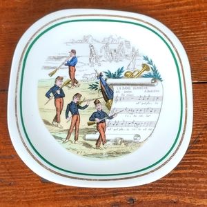 Antique Pillivuyt PV French Musical Opera Plates c. 1928